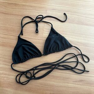 Mikoh Black Triangle Bikini Top
